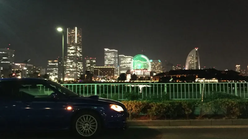 みなとみらいへ深夜ドライブ