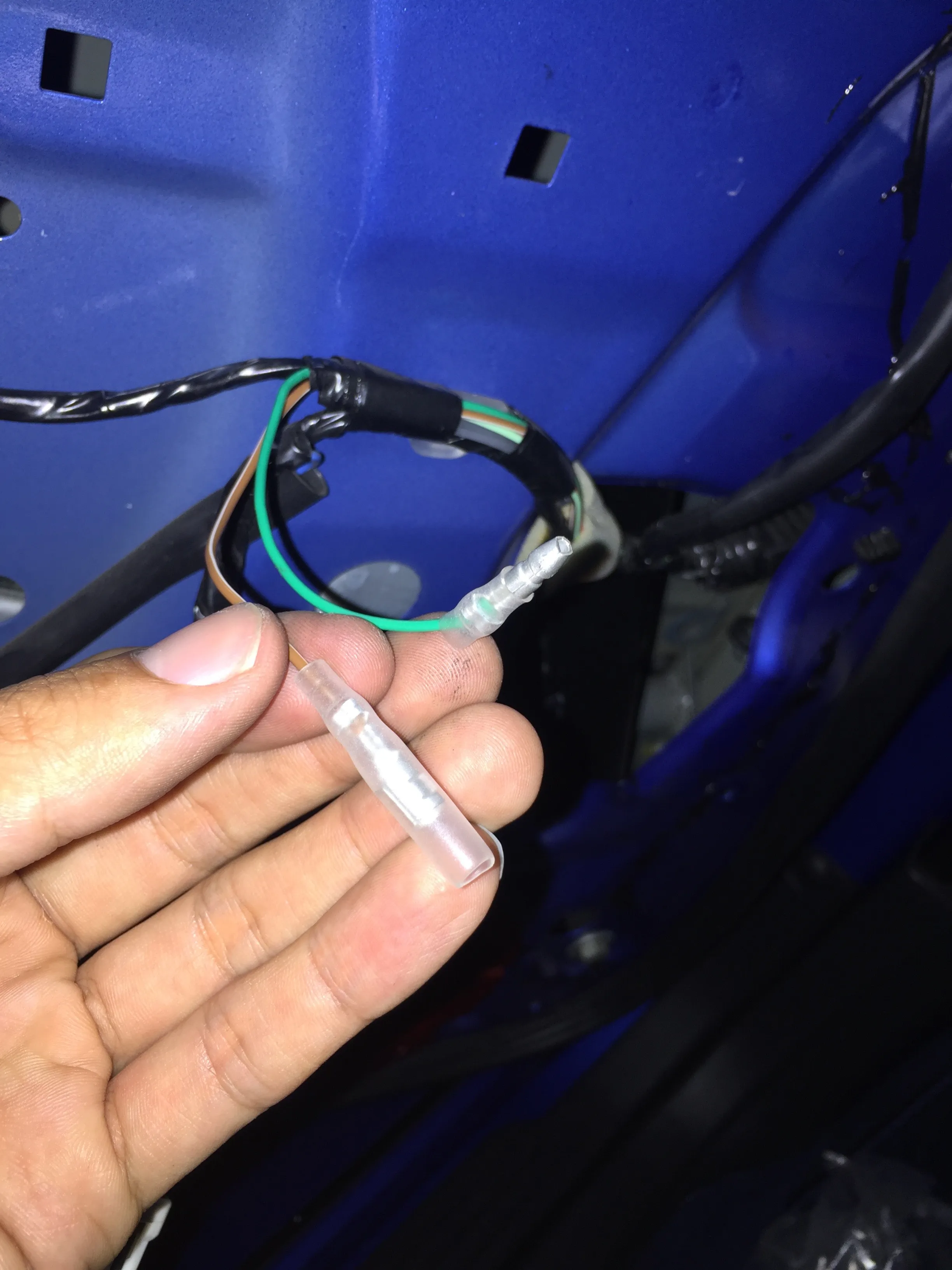 ギボシ端子を自作した後。