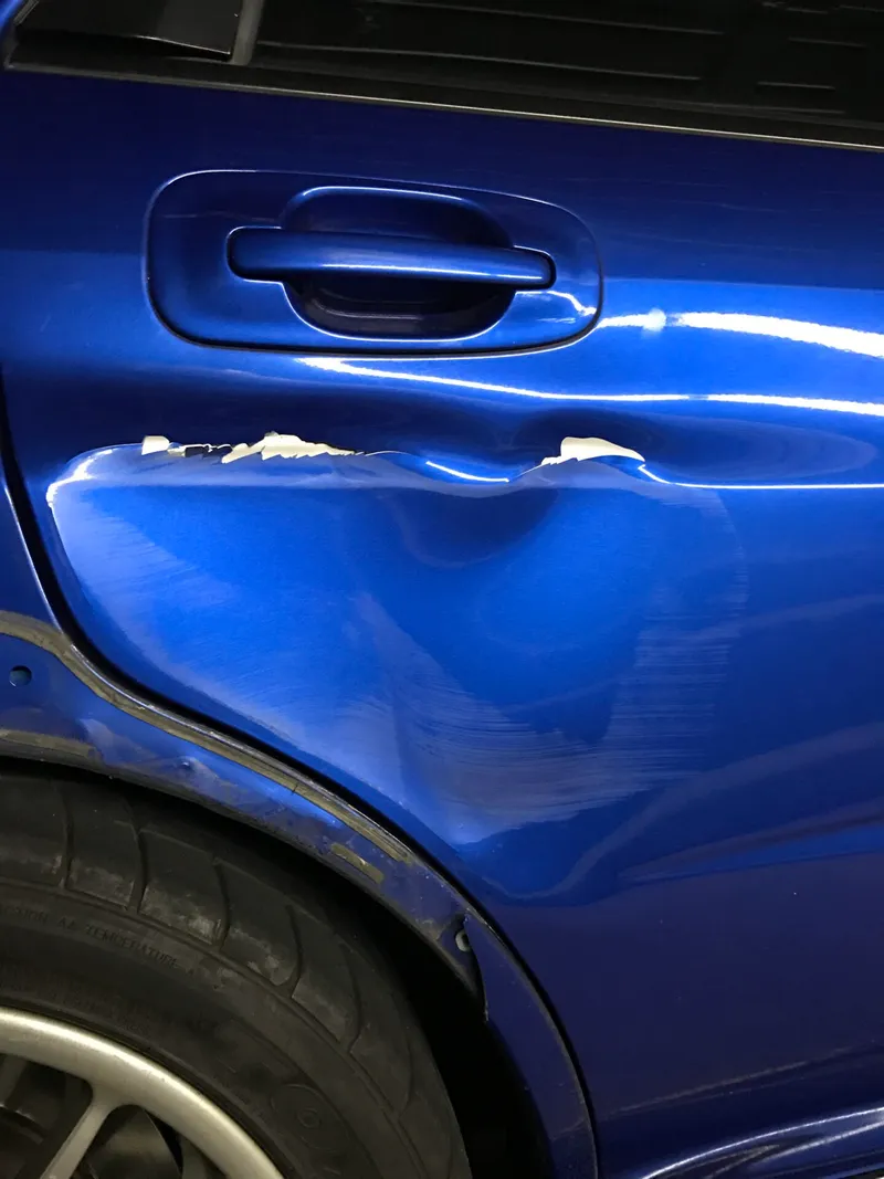 右後ろから追突された！